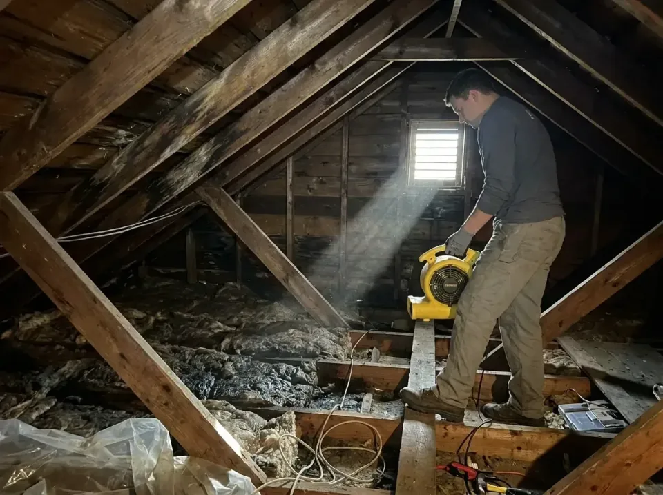 attic-water-damage-drying-proc-007 — frequently asked questions, Emergency Water Extraction & 24/7 Flood Response in Grantvi…